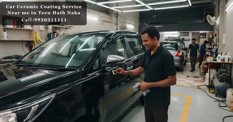 Car Ceramic Coating Service Near me in Teen Hath Naka