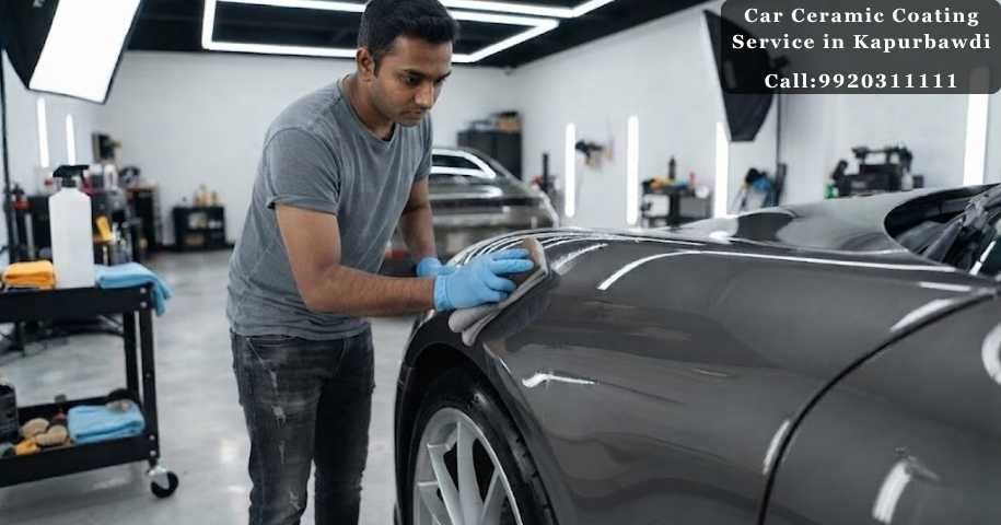 Car Ceramic Coating Service in Kapurbawdi